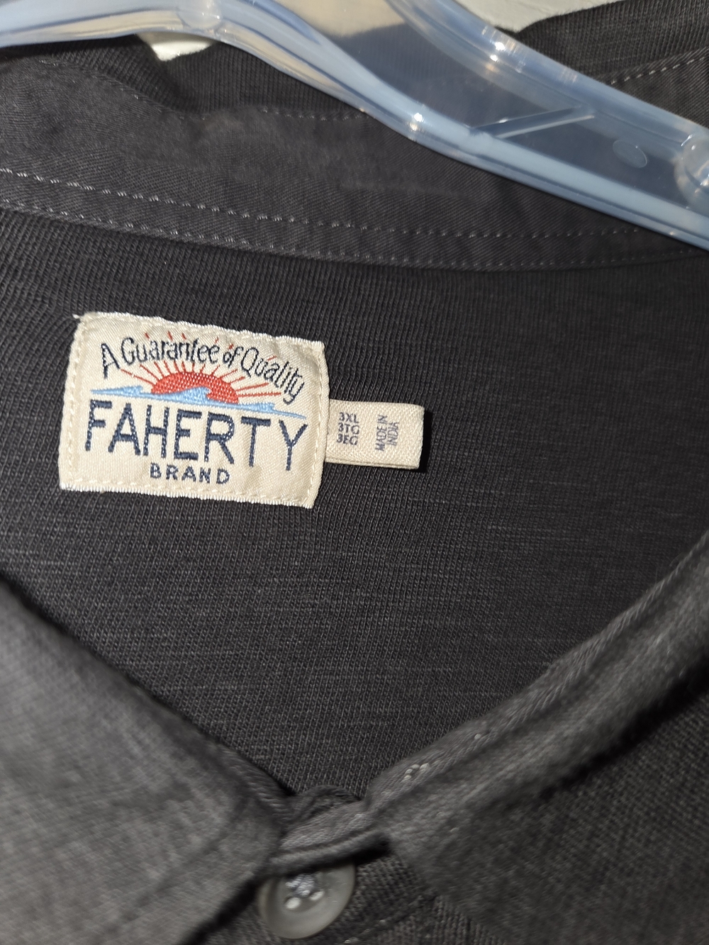 Faherty Mens 3xl Gray 100% Cotton Button Down Shirt - Picture 5 of 8